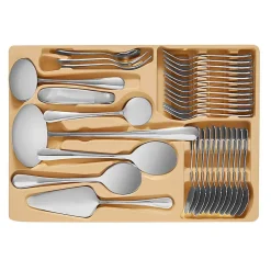 Banaru Design juego de cubiertos Maleta 72 piezas plata