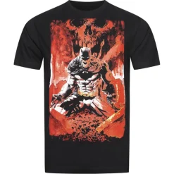 Batman DC COMICS Grave Hombre Camiseta GBMTS442BLK
