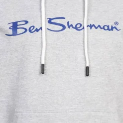 BEN SHERMAN Casual Hombre Sudadera con capucha 0067810G-GRIS MARLA
