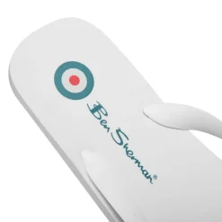 BEN SHERMAN Falmouth Hombre Chanclas de dedo BEN3164-BLANCO