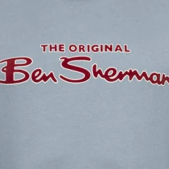 BEN SHERMAN Flocked Logo Hombre Camiseta 0076268-GASOLINA