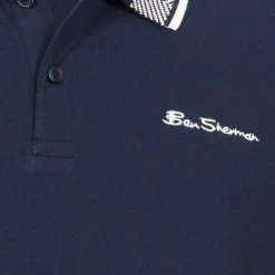 BEN SHERMAN Mono Collar Interest Hombre Polo 1012639-AZUL MARINO OSCURO