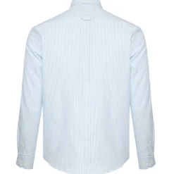 BEN SHERMAN Oxford Cotton Hombre Camisa de manga larga 1012797-VERDE