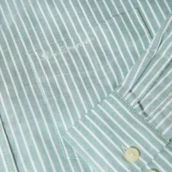 BEN SHERMAN Oxford Cotton Hombre Camisa de manga larga 1012797-VERDE OSCURO
