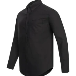 BEN SHERMAN Oxford Hombre Camisa de manga larga 0077857-BAREALMENTE NEGRO