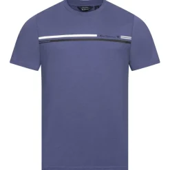 BEN SHERMAN Seasonal Stripe Hombre Camiseta 1012607N-RIVIERABLUE