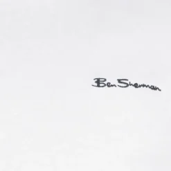 BEN SHERMAN Small Logo Hombre Camiseta 0076266-BLANCO