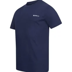 BEN SHERMAN Small Logo Hombre Camiseta 0076266-CREÚSCULO DENIM