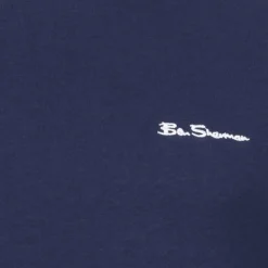 BEN SHERMAN Small Logo Hombre Camiseta 0076266-CREÚSCULO DENIM