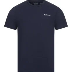 BEN SHERMAN Small Logo Hombre Camiseta 0076266-MARINO OSCURO