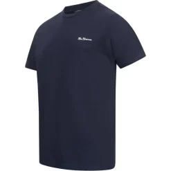 BEN SHERMAN Small Logo Hombre Camiseta 0076266-MARINO OSCURO