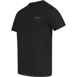 BEN SHERMAN Small Logo Hombre Camiseta 0076266-NEGRO