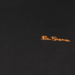 BEN SHERMAN Small Logo Hombre Camiseta 0076266-NEGRO