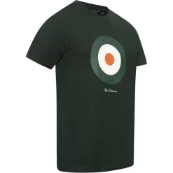 BEN SHERMAN Target Tee Hombre Camiseta 0078052NU-VERDE OSCURO