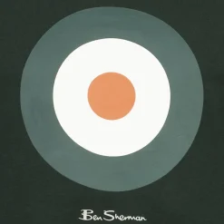BEN SHERMAN Target Tee Hombre Camiseta 0078052NU-VERDE OSCURO