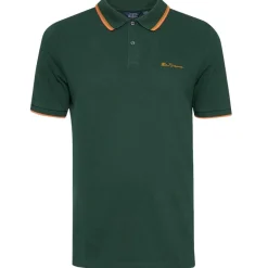 BEN SHERMAN Twin Tipped Hombre Polo 0076270-VERDE OSCURO