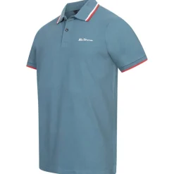 BEN SHERMAN Twin Tipped Hombre Polo 0076270NR-Verde azulado