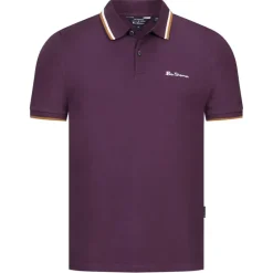 BEN SHERMAN Twin Tipped Hombre Polo 0076270-CIRUELA