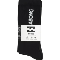 Billabong Unisex Crew Tennis Calcetines 3 pares negro BG-02 CREW