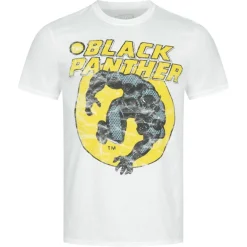 Black Panther Marvel Forever Hombre Camiseta FBMTS564WHT