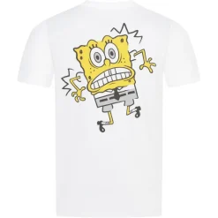 BOB ESPONJA PANTALONES CUADRADOS Shock Hombre Camiseta POMTS517WHT
