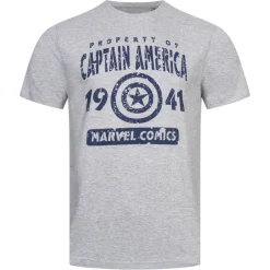 Captain America MARVEL Property Hombre Camiseta FBMTS657HGY