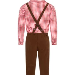 Conjunto de traje tradicional Hombre Disfraz de Oktoberfest MIESEPETER® rojo