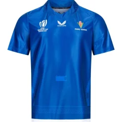 Copa Mundial de Rugby de Samoa CASTORE Hombre Camiseta de primera equipación TM3340-AZUL