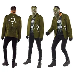 DC COMICS Riddler Batman Movie Hombre Disfraz 991338