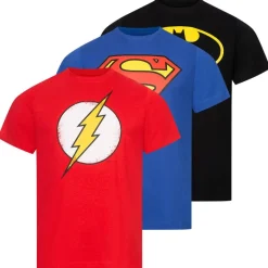 DC COMICS Superhéroes Hombre Camiseta Pack de 3 GBMTS233MUL