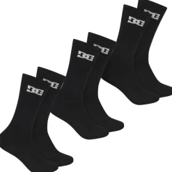 DC Shoes Sport Crew Unisex Calcetines 3 pares DC-02 CREW negro