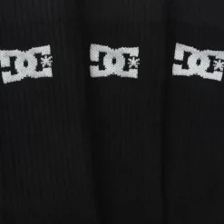 DC Shoes Sport Crew Unisex Calcetines 3 pares DC-02 CREW negro