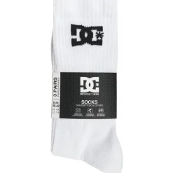 DC Shoes Sport Crew Unisex Calcetines 3 pares blanco DC-01 CREW