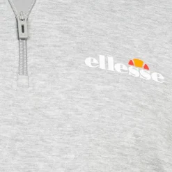 ellesse Benevento Hombre 1/4-Cremallera Sudadera SOP23856-Gris