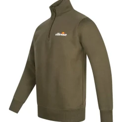 ellesse Benevento Hombre 1/4-Cremallera Sudadera SOP23856-Caqui