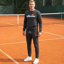 ellesse Kanya Crew Hombre Sudadera SOP24044-Gris oscuro