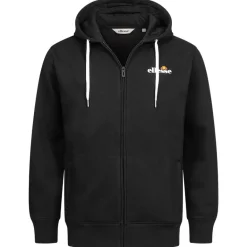 ellesse Klemerio Full Zip Hombre Sudadera con cremallera y capucha SOP23857-Negro