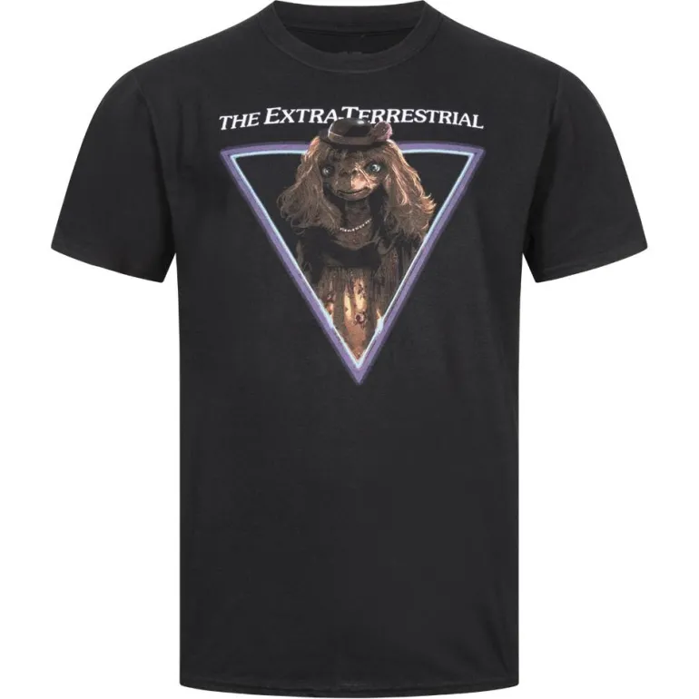 ET el extraterrestre Drag Hombre Camiseta UNMTS051BLK