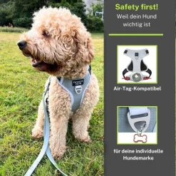 FAVVITY PET Arnés para perros antitirones reflectante acolchado negro