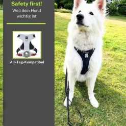 FAVVITY PET Arnés para perros antitirones reflectante acolchado gris