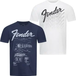 FENDER Hombre Camiseta Pack de 2 POMPK409MUL