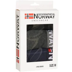 Geographical Norway Hombre Calzoncillos bóxer Pack de 3 Pack-3-Tricolor