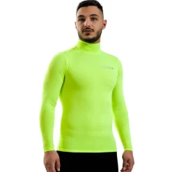 Givova Baselayer Corpus 3 Camiseta funcional de cuello alto amarillo neón