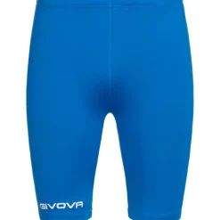 Givova Compresión de piel de Bermudas Mallas Mallas cortas azul