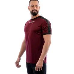 Givova Kit Revolution Camiseta de fútbol con Pantalones cortos negro rojo