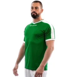 Givova Kit Revolution Camiseta de fútbol con Pantalones cortos verde blanco