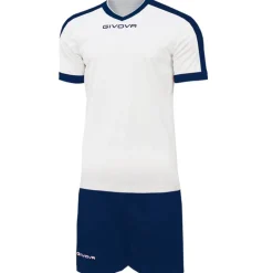 Givova Kit Revolution Camiseta de fútbol con Pantalones cortos blanco marino