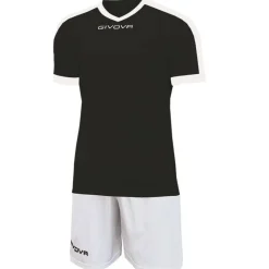 Givova Kit Revolution Camiseta de fútbol con Pantalones cortos blanco negro