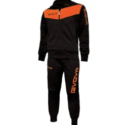Givova Tuta Visa Chándal negro / naranja neón