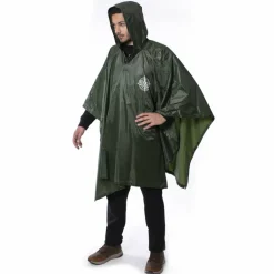 GOGLAND ® Monsun Poncho de lluvia verde